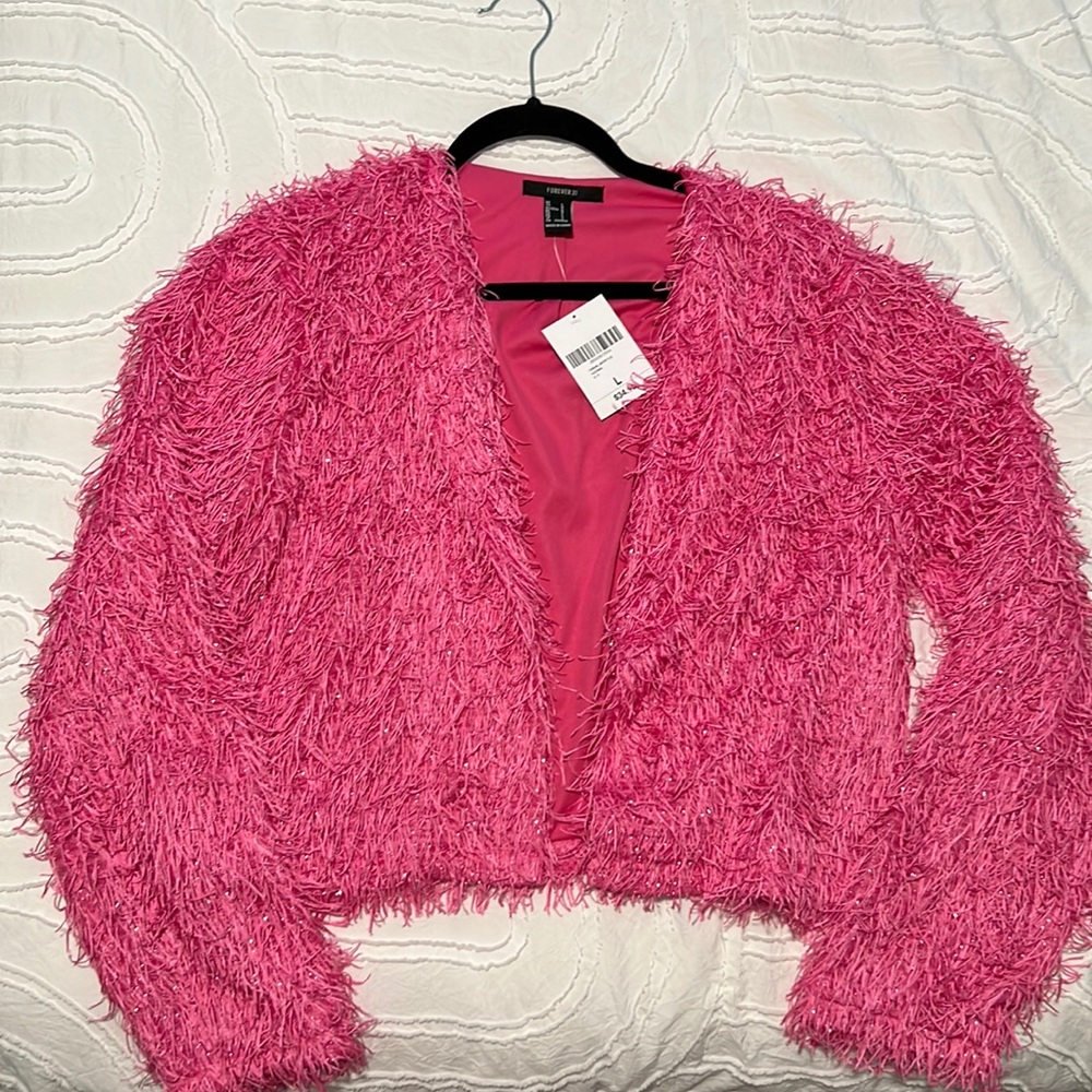 Hot Pink Fringe Jacket
